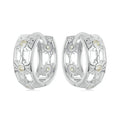White Gold Plated Inifinite Love Hoop Earring Cartilage Earrings Lightweight